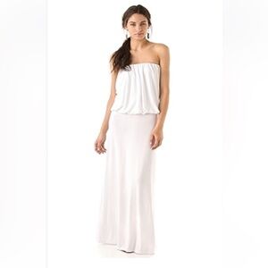 Young Fabulous & Broke Strapless White Maxi Dress